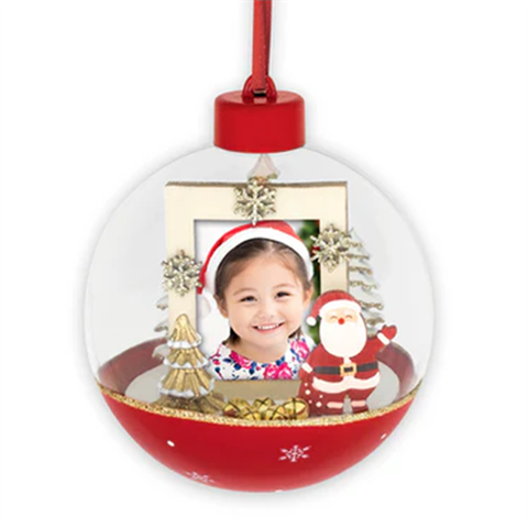 Zep Foto Weihnachtskugel LS449 Jenell 3.5x4,5 �10 cm