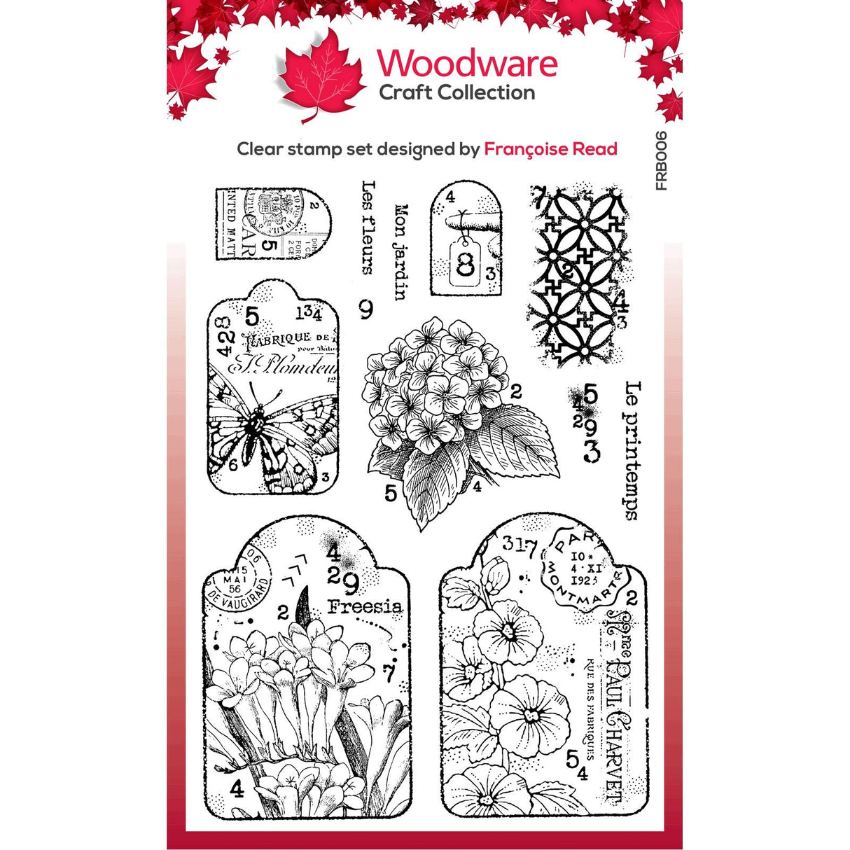 Woodware • clear singles stamp set garden tags