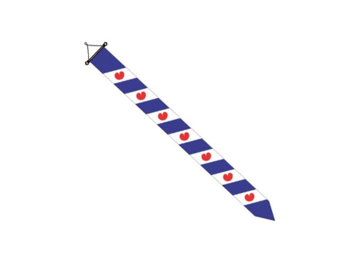 Dokkumer flags central pennant Friesland 18x200 cm