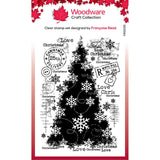 Woodware • clear single stamps snow frosted tree