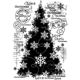 Woodware • clear single stamps snow frosted tree