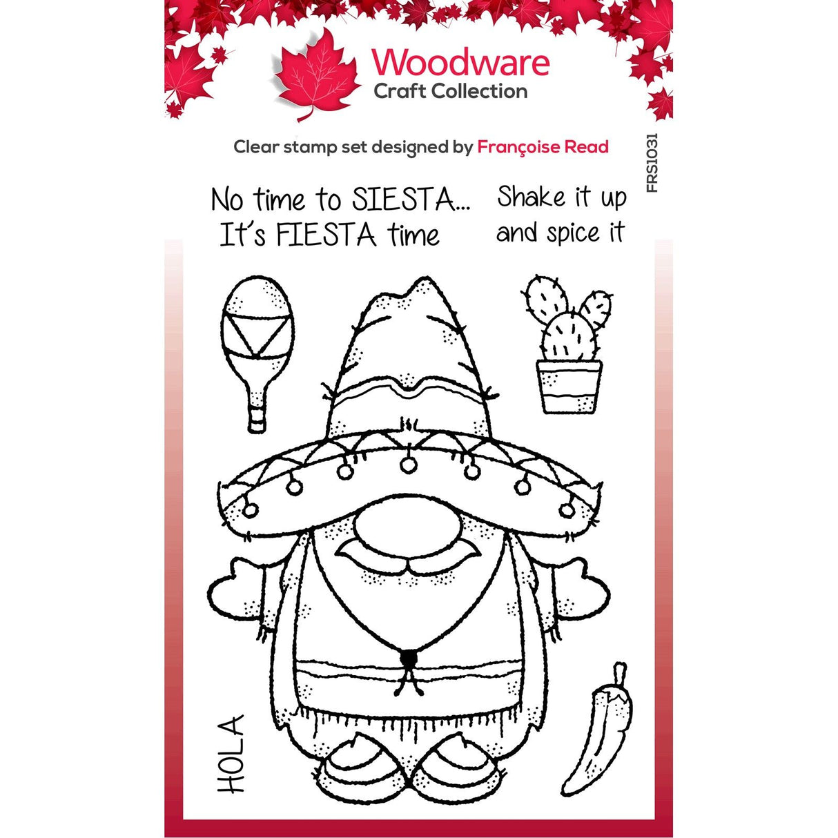 Woodware • clear single stamp set fiesta time