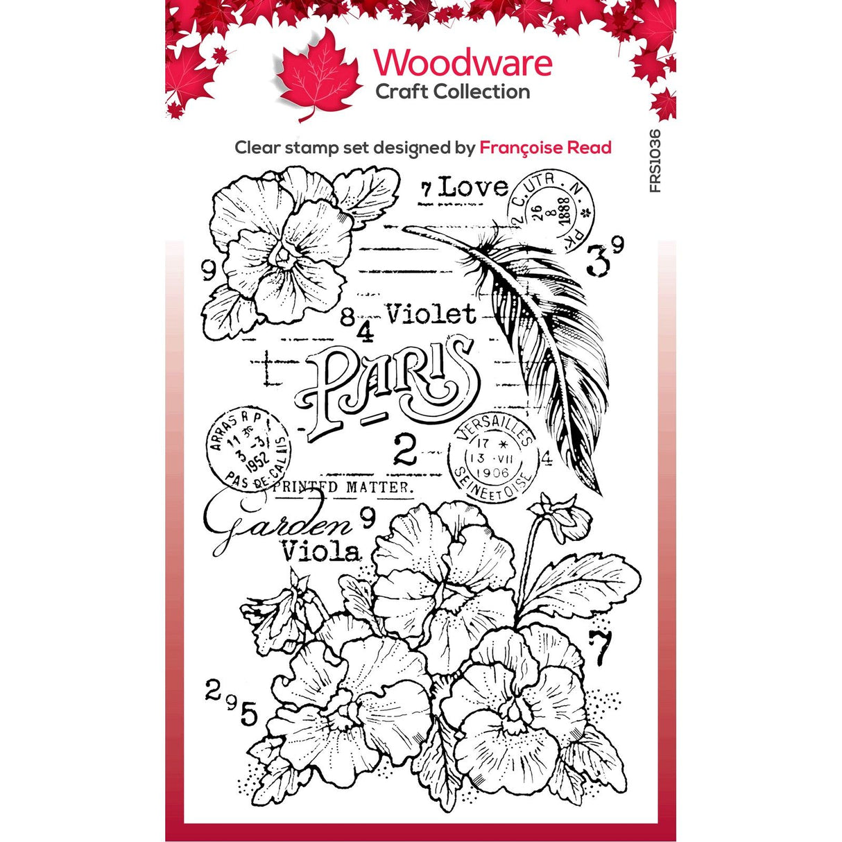 Woodware • clear singles stamp set viola