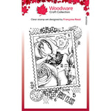 Woodware • clear singles stamp postal rose