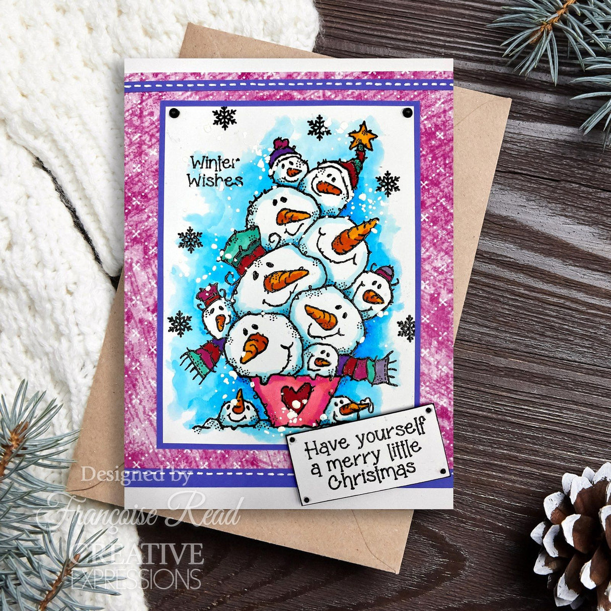 Woodware • clear singles stamp snowballs