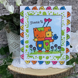 Woodware • clear singles thank you monster stamp set