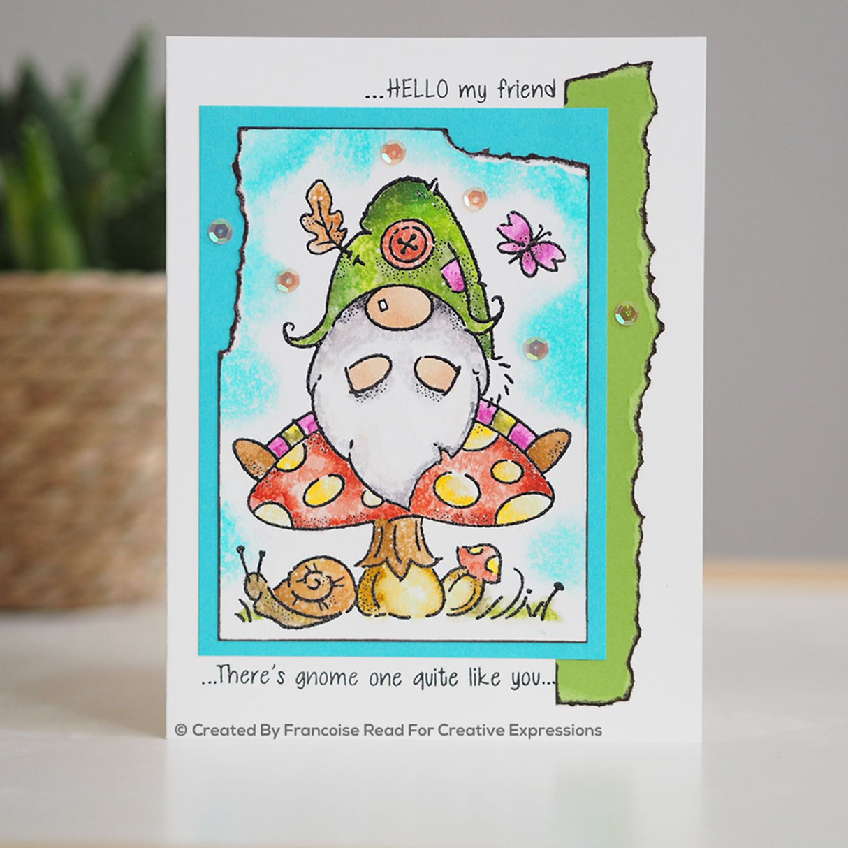 Woodware • clear stamp singles forest gnome