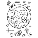 Woodware • Clear Singles Stamp Bird Circle