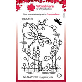 Woodware • clear single stamp dragonfly pond