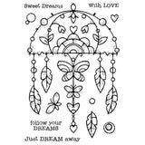 Woodware • Clear single stamp garden dream catcher