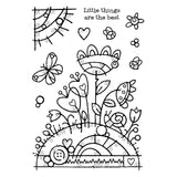 Woodware • clear single stamp flower mound