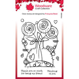 Woodware • clear single stamp round blooms