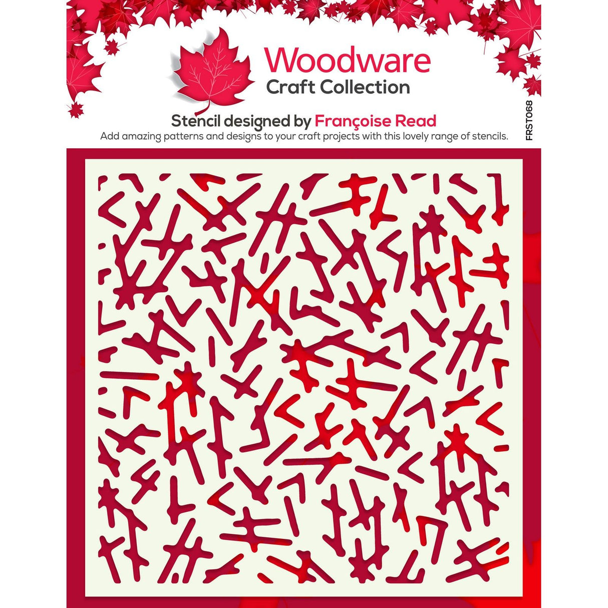 Woodware • Stencil dashed