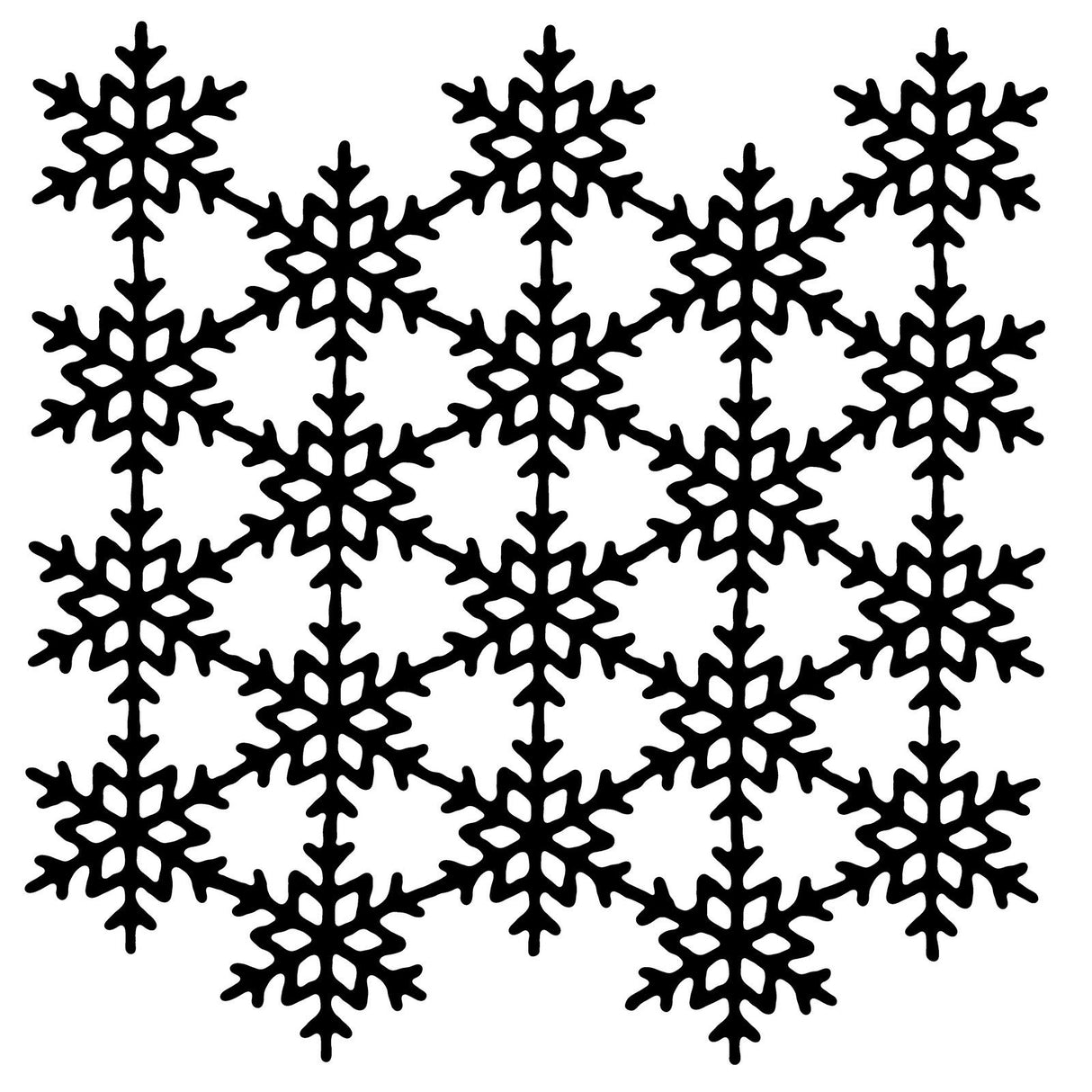 Woodware • mask stencil snowflake screen