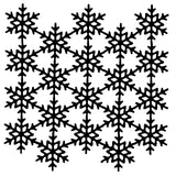 Woodware • mask stencil snowflake screen