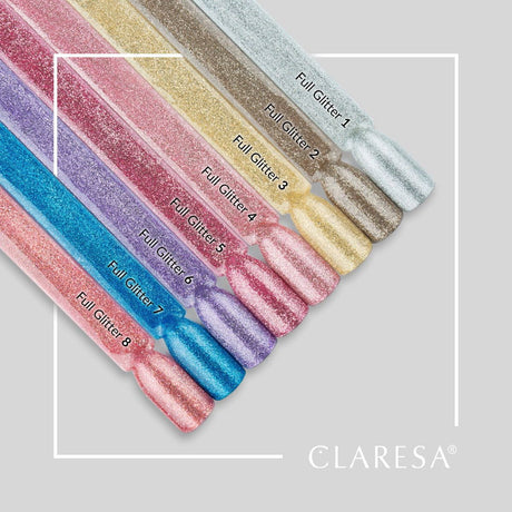 Claresa UV LED Gel Polonês 5ml Full Glitter 7 Azul
