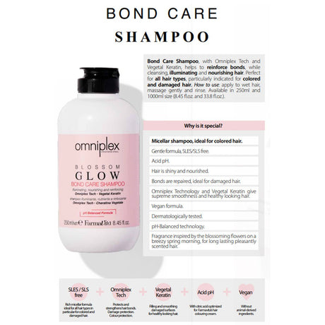Farmavita Omniplex Blossom Glow Bond Care Shampoing 1000ml