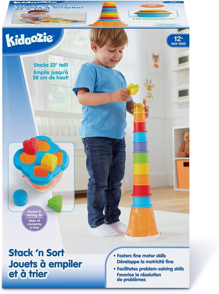 Playgo - Stackbecher mat Formsorter a lëschtegen Faarwen