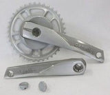 Gazelle crankset 38t. Aluminum steel silver 371315200