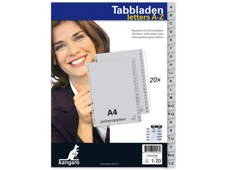 Imp tabs a4 23 rings a-z plastic