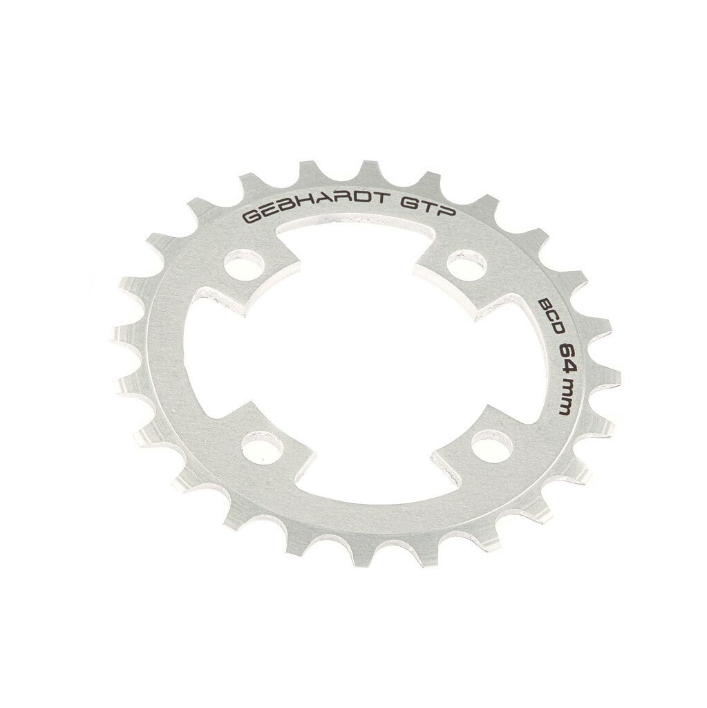 Gebhardt Chaining Leaf 22T 4 -Hole Silver Shimano - Grå