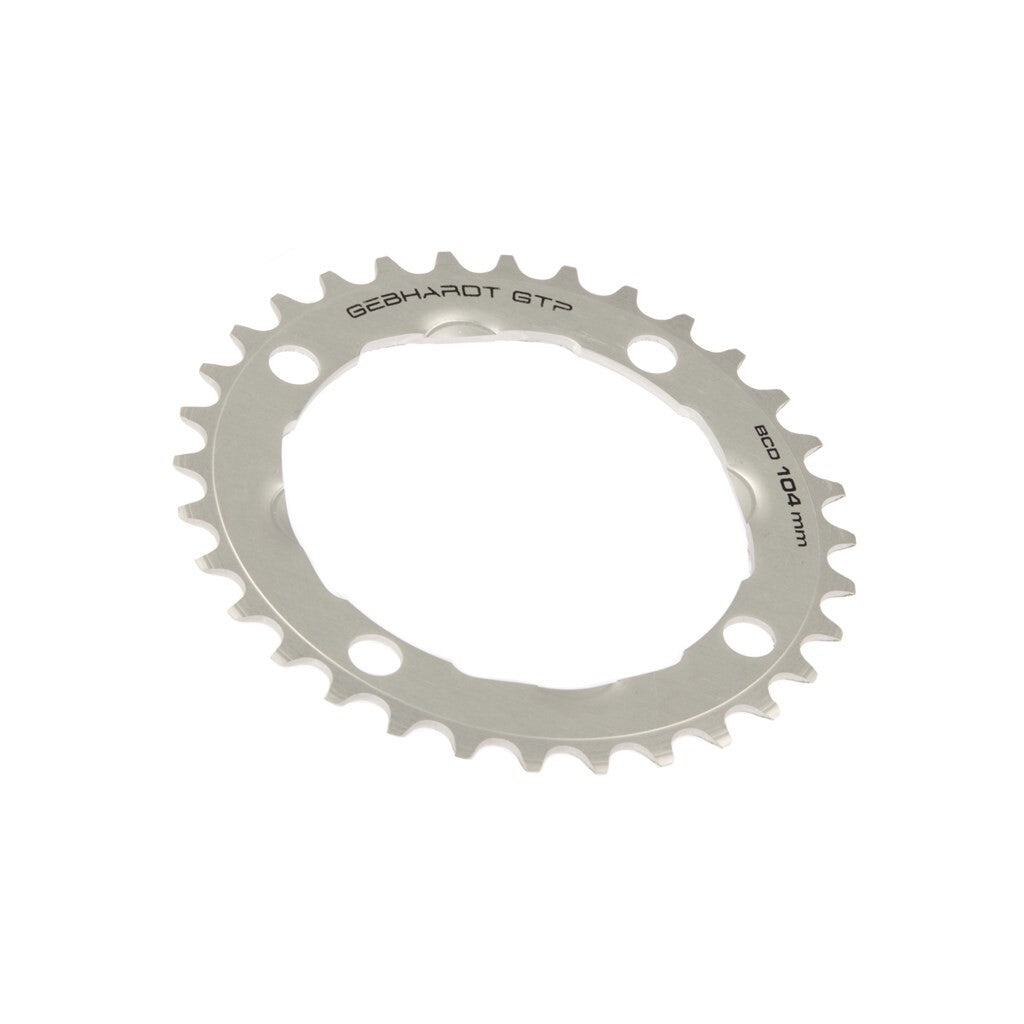 Hoja de encadenamiento de gebhardt uni gris 36t 4g shimano 104 mm