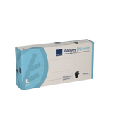 Abena powder-free nitrile gloves size large 100 pieces black