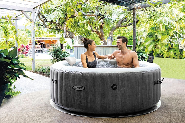 Intex Inflable Spa Graywood Deluxe 4 Persoons