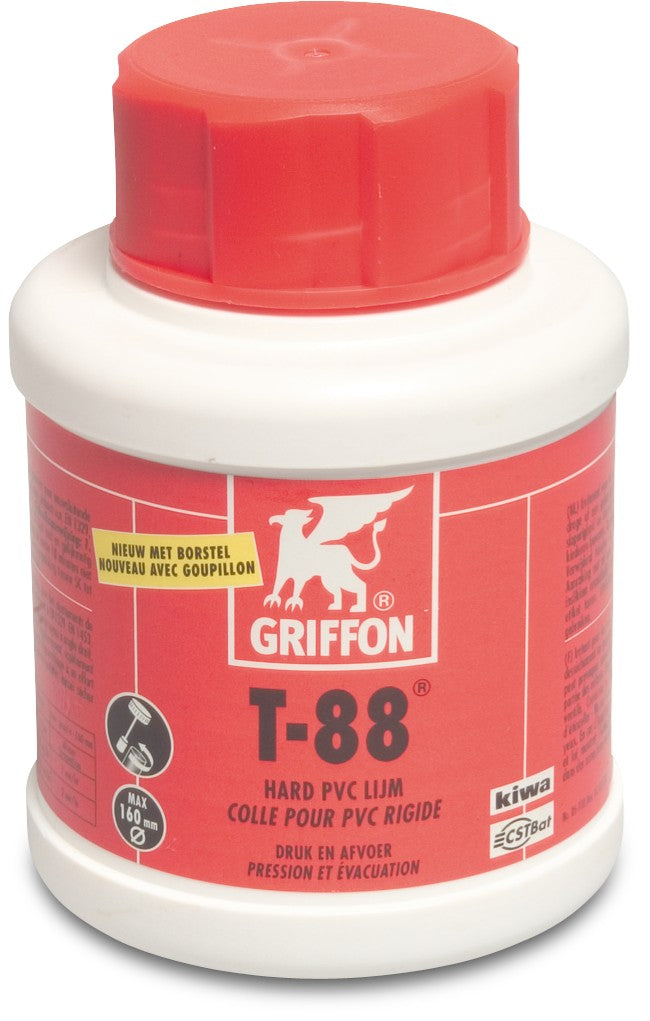 COURSPOOL Griffon PVC Glue 0,25ltr mat Pinsel