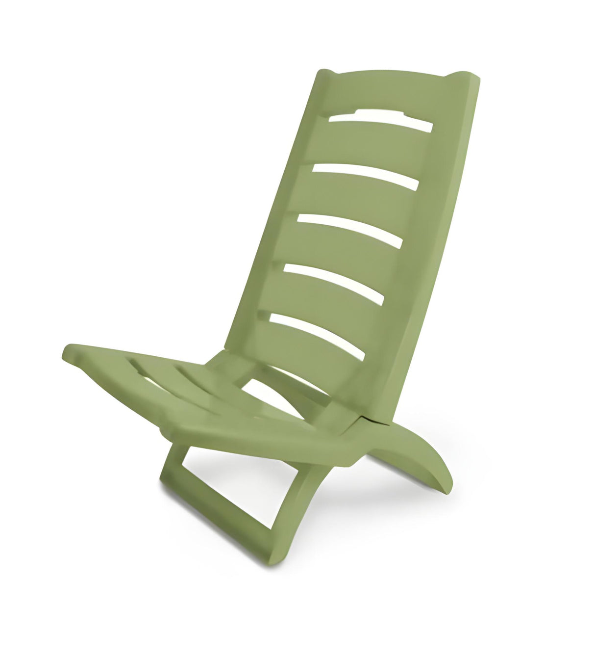 Adriatic folding beach chair plastic 80x38cm green