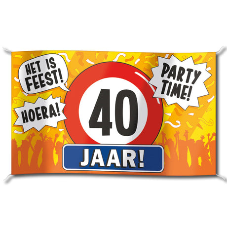 Paperdreams facade flag - 40 years