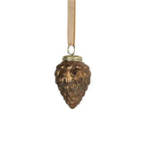 Christmas ball pine cone antique brown ø8cm