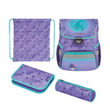 Abi herlitz school bag loop plus dolphins 4-piece