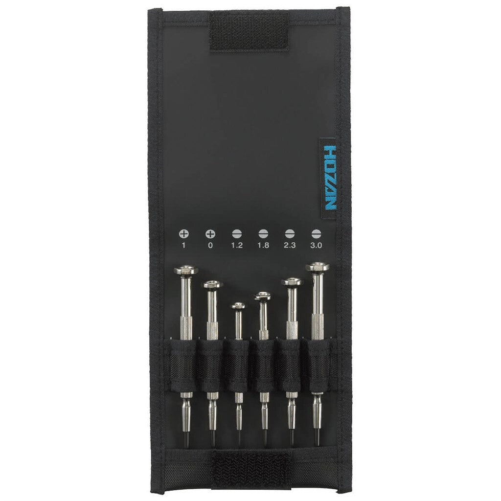 Hozan Precision Screwdriver Set 6-delen i påsen