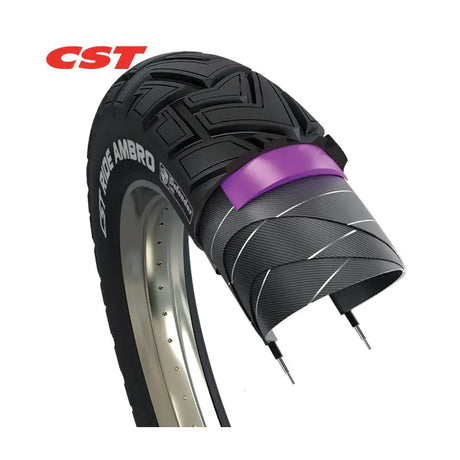 CST TIONE FATBIKE Ride Ambro 20 x 4,00 Czarne odbicie