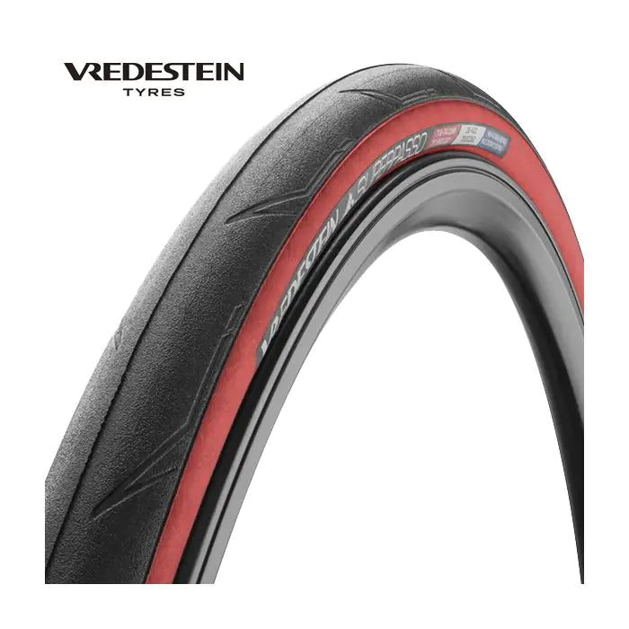 Vredestein - superpasso 700x25c black red