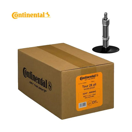 Continental 28x1 5 8x1 3 8 (32 47-622 642) hermetiška plius dv 40 mm dirbtuvių dėžė oe (50 vnt.) 0180283 conti