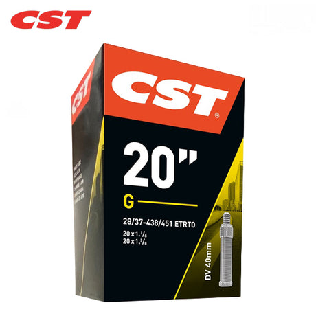 Cst inner tube 20x1 3 8 - etrto 28 37-438 451 - dunlop valve 40mm - suitable for 20-inch wheels