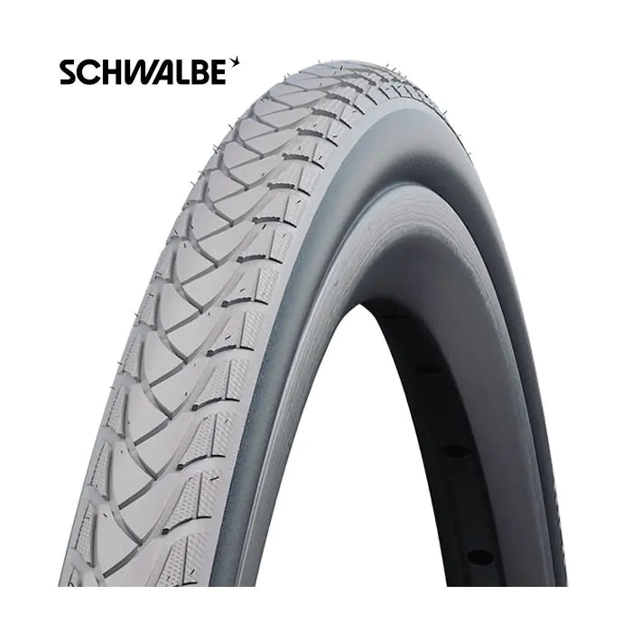 Schwalbe 24x1 3 8 (37-540) marathon plus wheelchair perf. gray-black wire 10281540.01