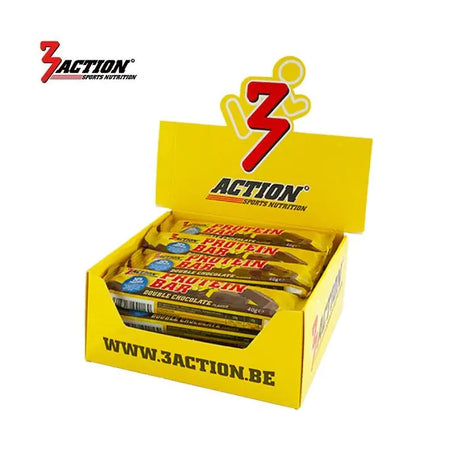 Barra de proteína 3action chocolate duplo 40 gramas - caixa expositora 20 peças - 1202030021