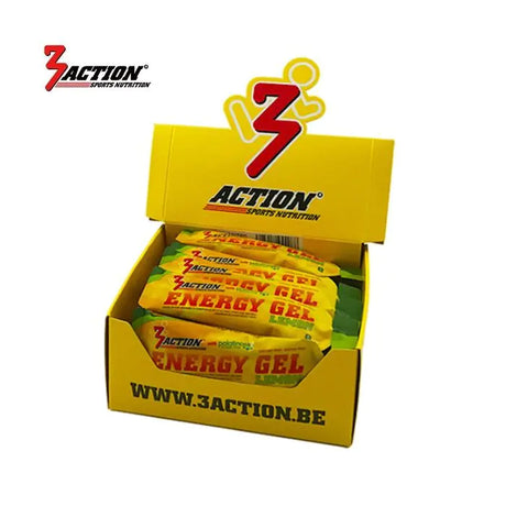 3action energy gel lemon 34 grams - display box 25 pieces - 1202020002