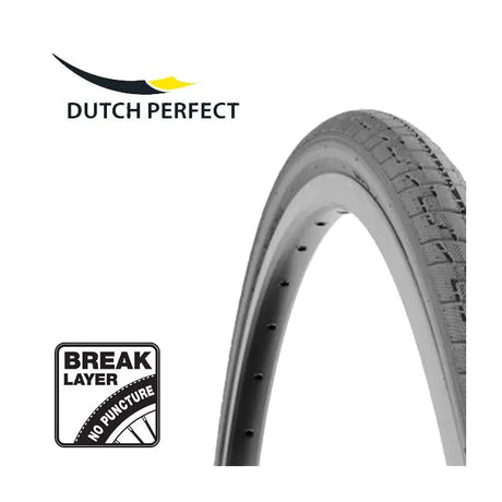 Dutch perfect outer tire 28 x 1.40 40-622mm anti-puncture - grey with reflection