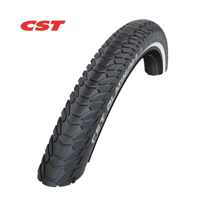 CST BuitenbandCST Platinum E (1mm anti-lek) Kleur: zwart met reflectie Maat: 28x1.60, ETRTO 42-622