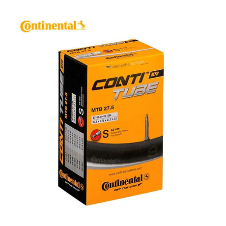 Tubo interno continental Sv21 SV 42 mm 27,5 polegadas 47 62-584 Caixa