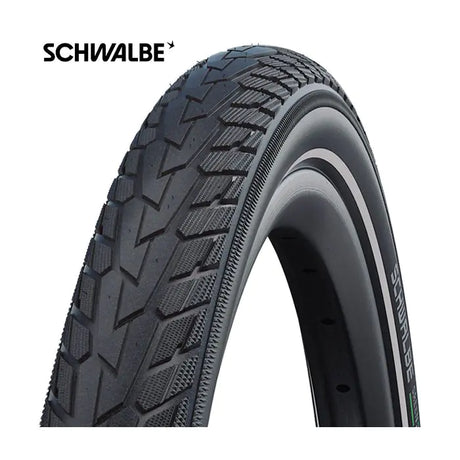 Bonn seachtrach Schwalbe Bóthair Cruiser Móide 28 x 1.75 refl dubh