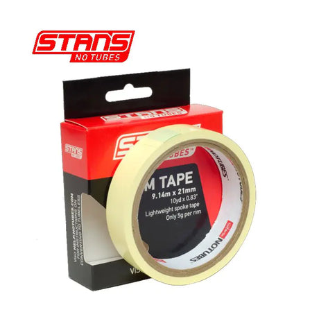 Stans Notubes Felgband giel Band 21 mm breed Roll 9 Meter (10yd) as0030