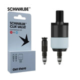 Schwalbe clik valve - sv-scv conversion kit - valve with pump head adapter