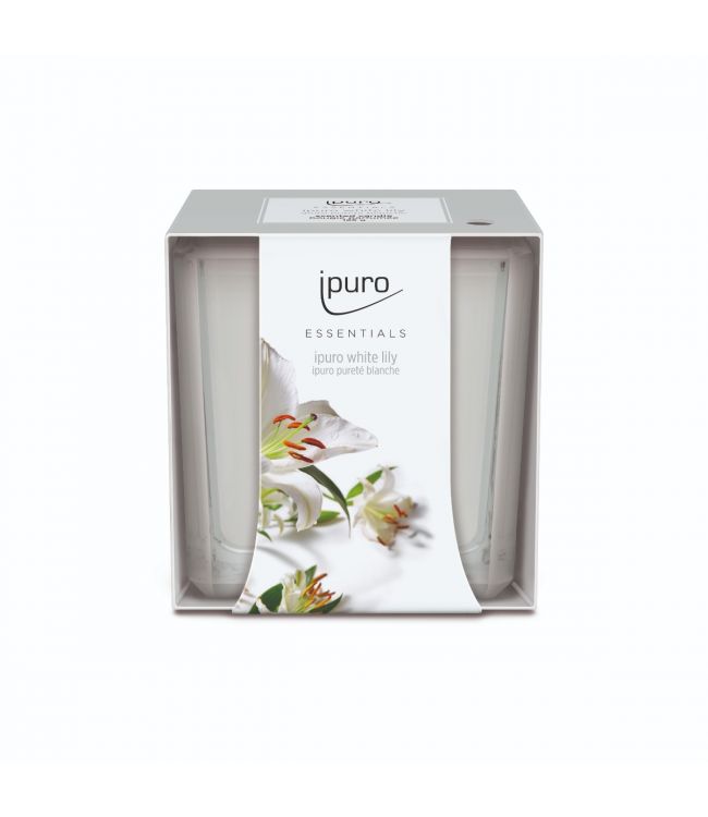 Ipuro vela perfumada blanca lirio 125gr.