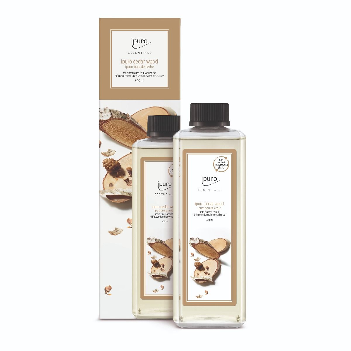 Ipuro duft diffuser refill cedertræ 500ml