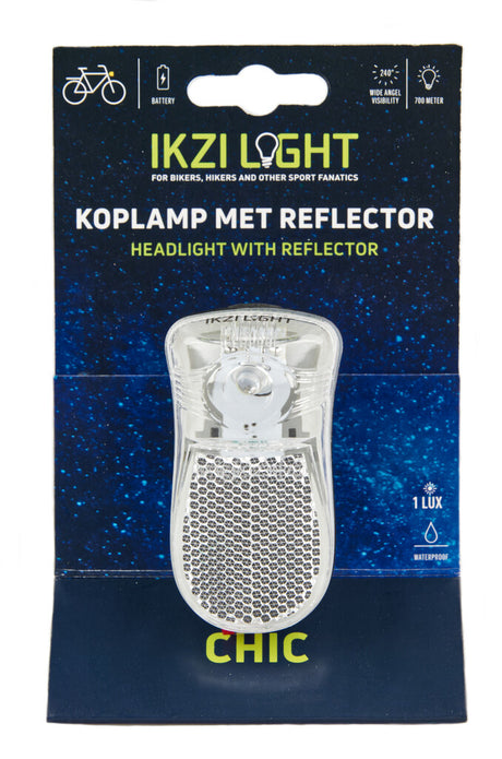 Ikzi Koplamp led batterij wit